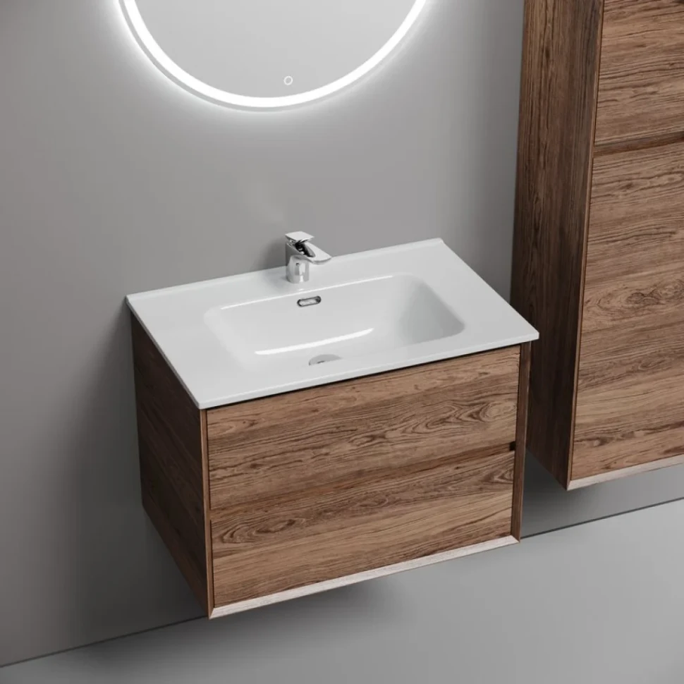 Мебель для ванной комнаты Sancos Marmi 2.0 70 дуб чарльстон, раковина CN7007