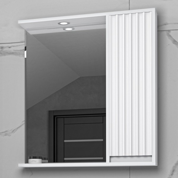 Зеркало Brevita Balaton R 80 белое