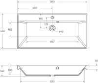 Мебельная раковина BelBagno BB900/450-LV-ART-AST-NERO черная матовая Мебельная раковина BelBagno BB900/450-LV-ART-AST-NERO черная матовая