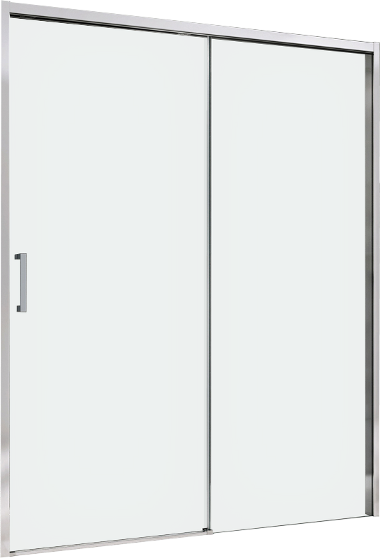 Душевая дверь в нишу Abber Komfort AG93170 170 см, профиль хром, стекло прозрачное