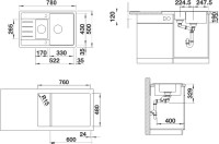 Комплект Мойка Blanco Legra 45 S Compact кофе + Смеситель Grohe Minta 3291800E хром
