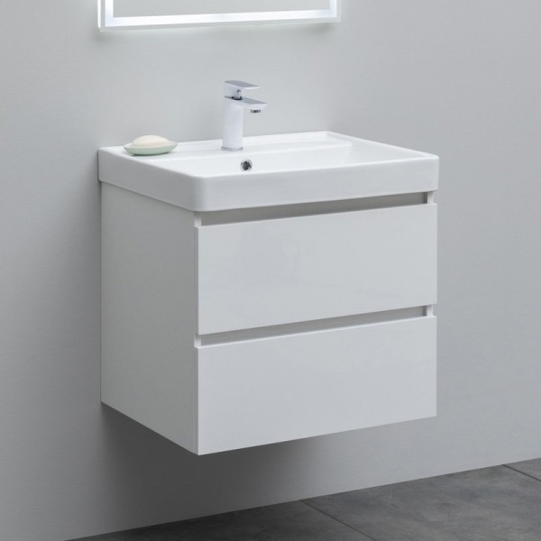 Тумба с раковиной Aquanet Вега 60 подвесная