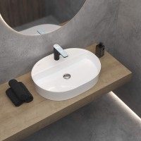 Накладная раковина Berges Ego SL 60x45 глянцевая белая