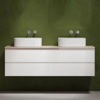 Тумба с раковиной Sancos Snob R 160 bianco, столешница бежевая TT160A2, раковина CN6052