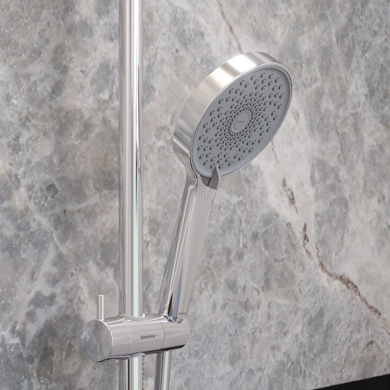 Душевой комплект Смеситель Damixa Apollo 471000001 + Стойка 947000000