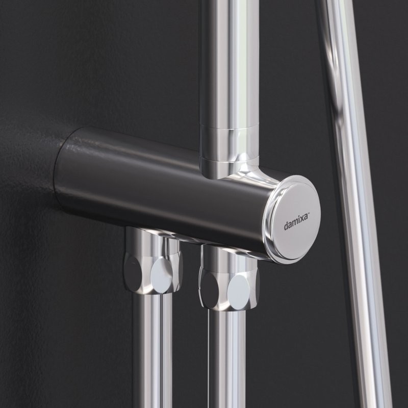 Душевой комплект Смеситель Damixa Apollo 471000001 + Стойка 947000000