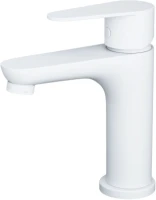Смеситель для раковины Wonzon & Woghand WW-A40202-MW белый матовый Смеситель для раковины Wonzon & Woghand WW-A40202-MW белый матовый