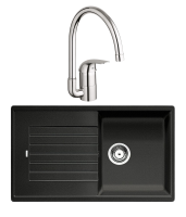 Комплект Мойка Blanco Zia 5S 520511 антрацит + Смеситель Grohe Euroeco
