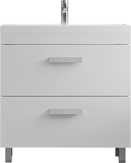 Тумба под раковину Velvex Orlando 80 белая матовая