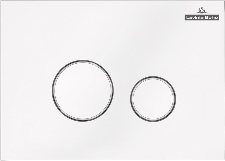 Комплект Lavinia Boho Унитаз подвесной Bristol Rimless 3305101R + Крышка-сиденье Bristol 33290500 с микролифтом + Инсталляция RelFix 38010010 + Кнопка RelFix 3805004W белая, хром