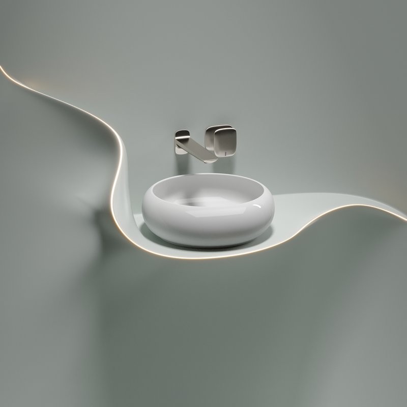 Накладная раковина Ceramicanova Element CN6050 белая глянцевая