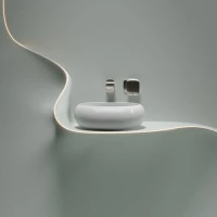 Накладная раковина Ceramicanova Element CN6050 белая глянцевая