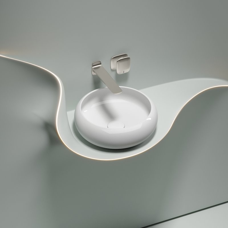 Накладная раковина Ceramicanova Element CN6050 белая глянцевая