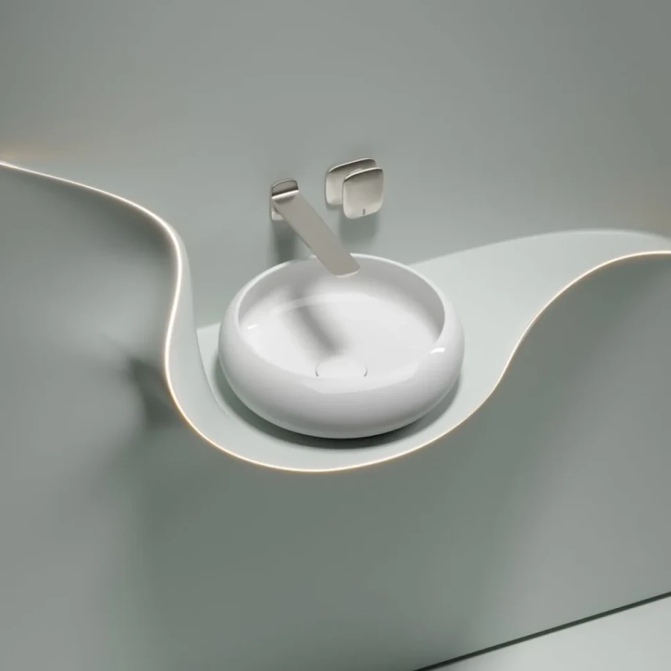 Накладная раковина Ceramicanova Element CN6050 белая глянцевая