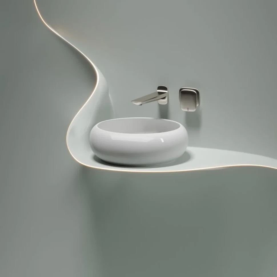 Накладная раковина Ceramicanova Element CN6050 белая глянцевая