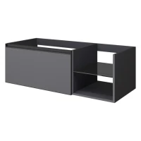 Тумба с раковиной Armadi Art Quatro 6 120 anthracite, с раковиной anthracite