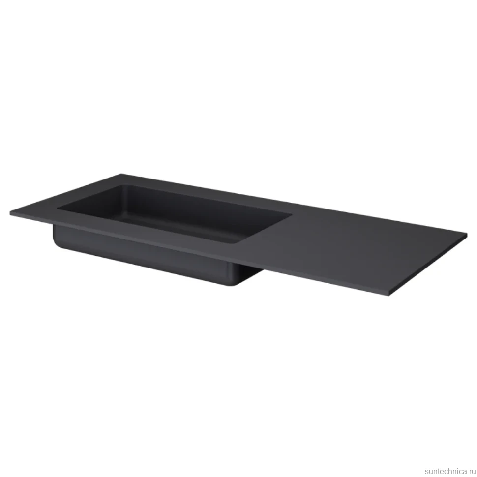 Тумба с раковиной Armadi Art Quatro 6 120 anthracite, с раковиной anthracite