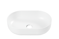 Накладная раковина Belux Турин 56 глянцевая белая, овальная