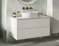 Накладная раковина Belux Турин 56 глянцевая белая, овальная