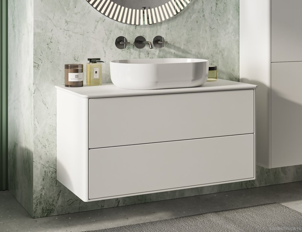 Накладная раковина Belux Турин 56 глянцевая белая, овальная