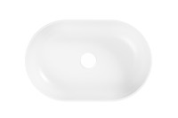 Накладная раковина Belux Турин 56 глянцевая белая, овальная