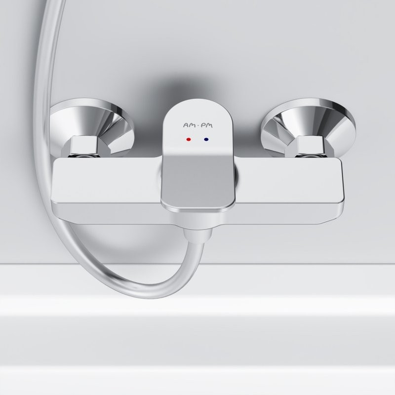 Душевой комплект Смеситель для душа AM.PM X-Joy F85A20000 + Гарнитур Gem F0190000 хром