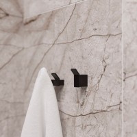 Крючок DEKOR BANYO SS 304 Black SS304 008 04 матовый черный, на шурупах