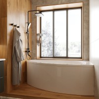 Крючок DEKOR BANYO SS 304 Black SS304 008 04 матовый черный, на шурупах