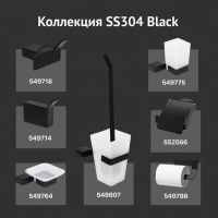 Крючок DEKOR BANYO SS 304 Black SS304 008 04 матовый черный, на шурупах Крючок DEKOR BANYO SS 304 Black SS304 008 04 матовый черный, на шурупах