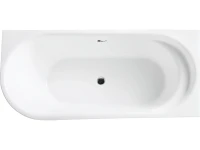 Акриловая ванна BelBagno BB410-1700-780-R без опоры 170x80 см, правая, пристенная, белая, со сливом-переливом