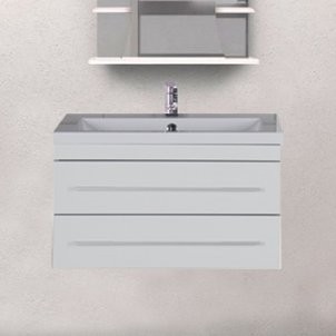 Тумба с раковиной Aquanet Верона 75 подвесная белая