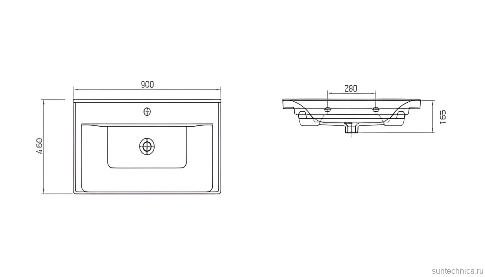 Мебель для ванной комнаты Sanvit Тандем 90 new