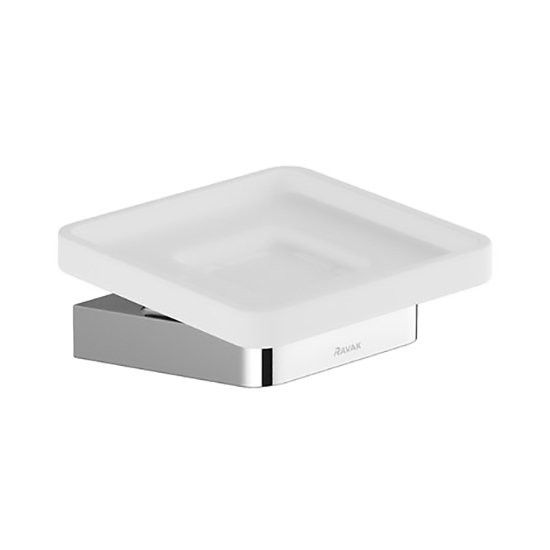 Мыльница Ravak 10° TD 200.00 настенная, стеклянная, хром