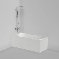Акриловая ванна Berges Lumbo 150x75 см, пристенная, белая, на ножках