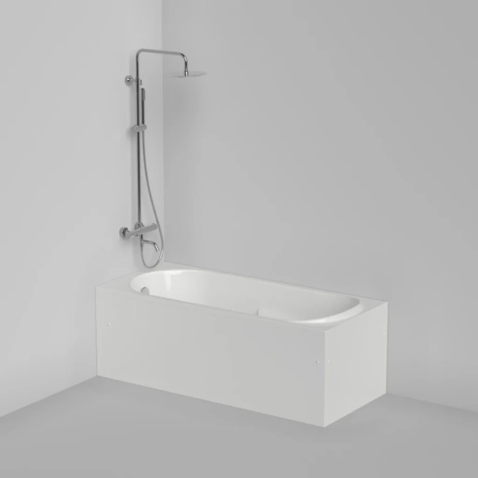 Акриловая ванна Berges Lumbo 150x75 см, пристенная, белая, на ножках