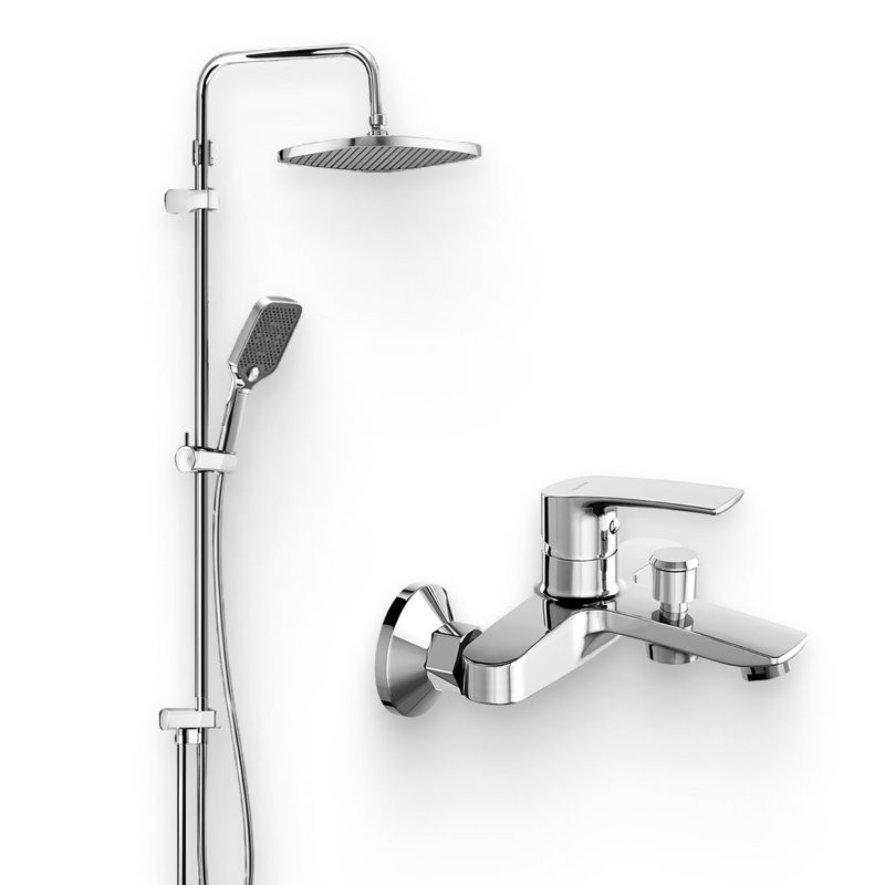 Душевой комплект Смеситель Damixa Eclipse 481000000 + Стойка Gala 953000000