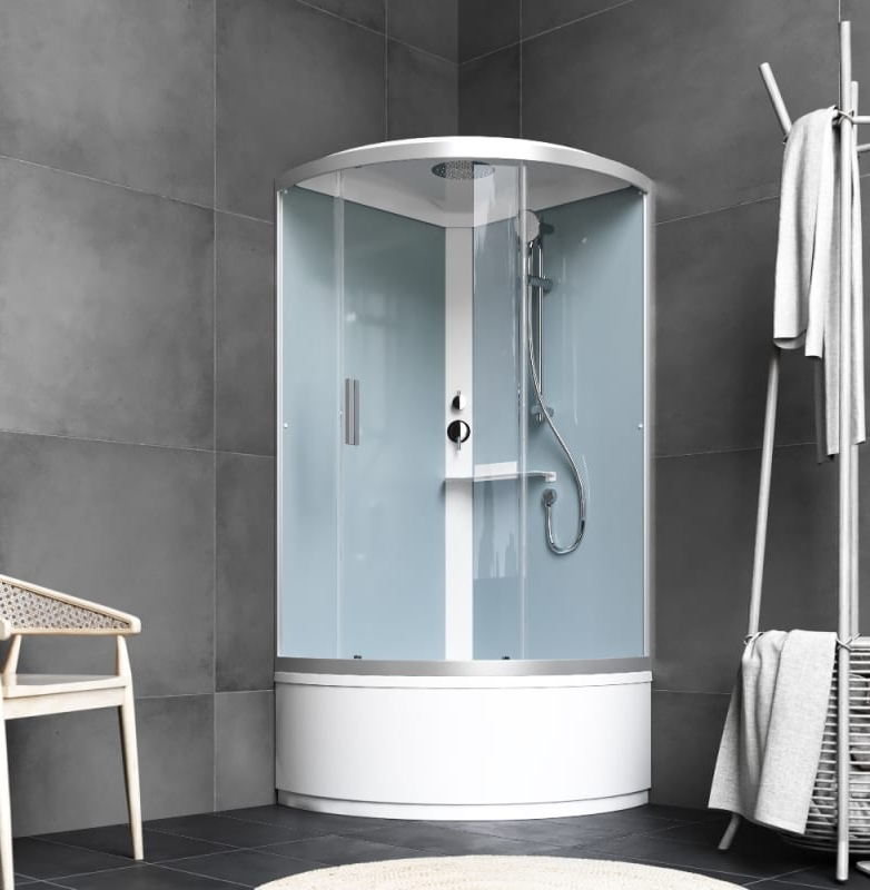 Душевая кабина AM.PM X-Joy W88C-401A-090WT с крышей, белый