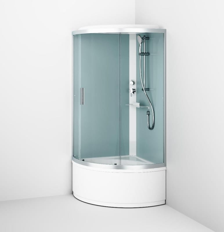 Душевая кабина AM.PM X-Joy W88C-401A-090WT с крышей, белый