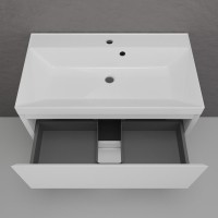 Мебель для ванной комнаты Style Line Манхэттен 80 напольная, белая, раковина Andrea Classic 80