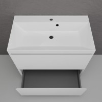 Мебель для ванной комнаты Style Line Манхэттен 80 напольная, белая, раковина Andrea Classic 80