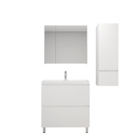 Мебель для ванной комнаты Style Line Манхэттен 80 напольная, белая, раковина Andrea Classic 80