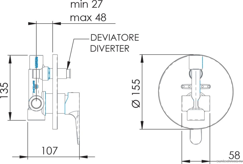 Душевой комплект Смеситель Remer Winner W09 + Гарнитур 337M318MP + Душ 351AX + Кронштейн 342