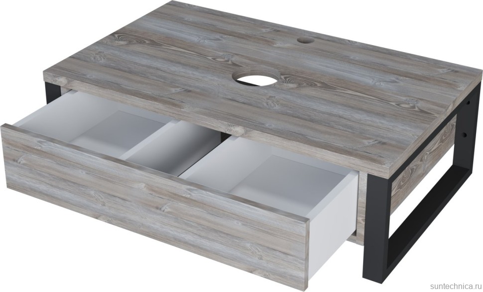 Тумба с раковиной 1MarKa Grunge Loft 80 дуб намибия
