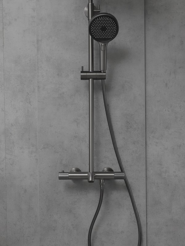 Душевая стойка AltroBagno Bilancia AltroBagnoBilancia030428GM оружейная сталь