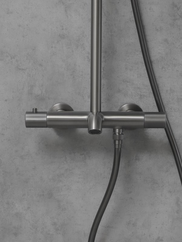 Душевая стойка AltroBagno Bilancia AltroBagnoBilancia030428GM оружейная сталь