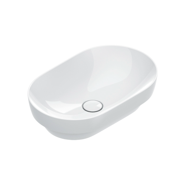 Раковина встраиваемая сверху Catalano Sfera 524550001 55х35 глянцевая белая, овальная