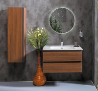Мебель для ванной комнаты Armadi Art Capolda 85 dark wood