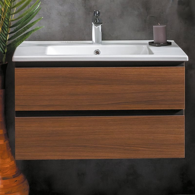 Мебель для ванной комнаты Armadi Art Capolda 85 dark wood