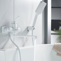 Смеситель для ванны с душем Shevanik S9902C белый