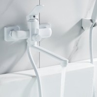 Смеситель для ванны с душем Shevanik S9902C белый